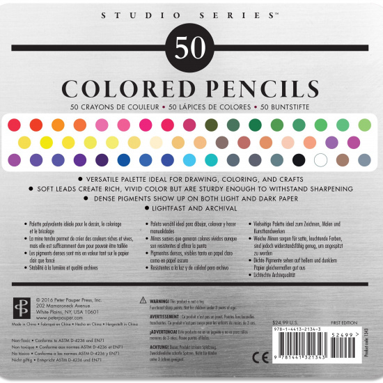 Set de 50 colores de palo premium
